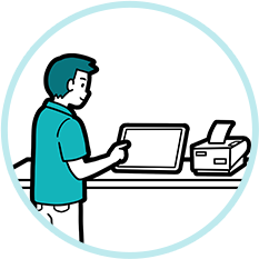 受付の混雑解消